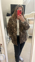 Quilted Leopard Print Jacket