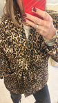 Quilted Leopard Print Jacket