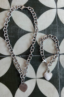 Tiffany And Co Vintage Silver Heart Necklace