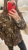 Quilted Leopard Print Jacket