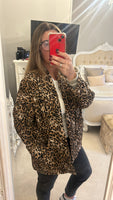 Quilted Leopard Print Jacket