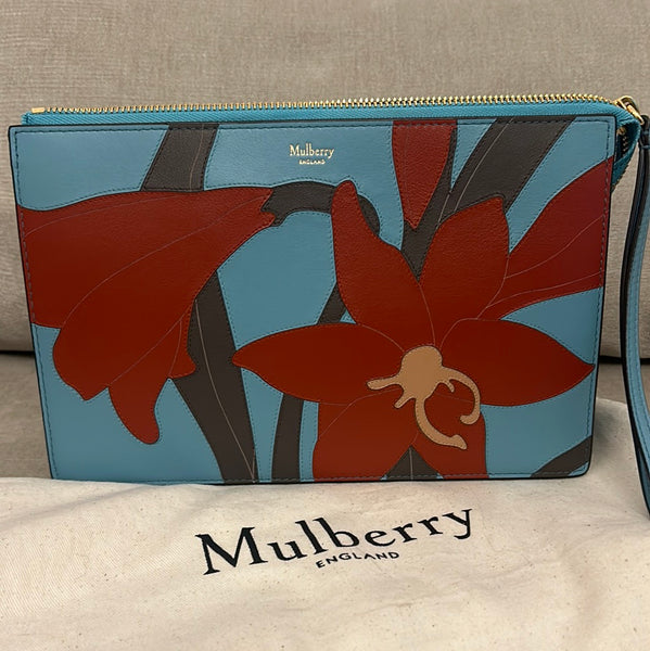 Limited Edition Mulberry Lilly Patchwork Wristlet Bag