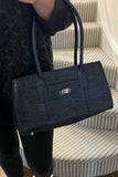 Osprey London Navy Croc Leather Bag