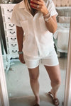 Cheesecloth Shirt And Matching Shorts