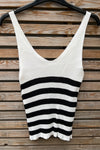 Stripped Knitted Vest