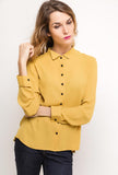 Mustard Fitted Blouse - My Fairytale Wardrobe Chelmsford